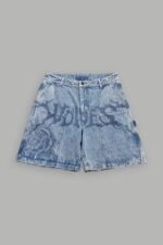 Hesh Rose Denim Carpenter Short in Light Wash