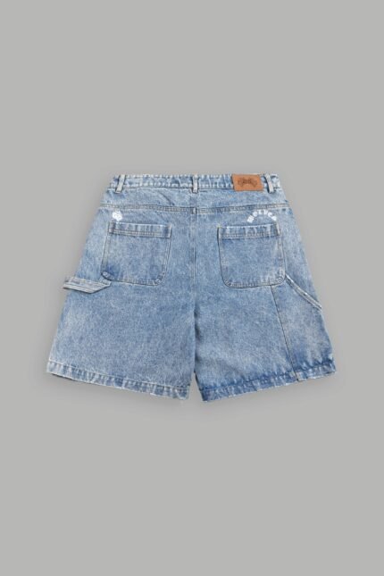 Hesh Rose Denim Carpenter Short in Light Wash