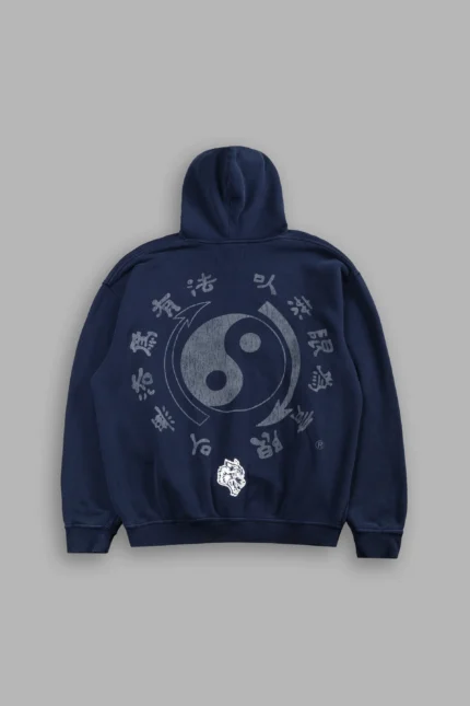 Bruce Lee Forever Pierce Hoodie in Navy