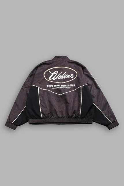 Wolves Energy Frvr Quinn Track Jacket in Darc Brown Leopard
