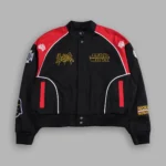 You Underestimate My Power Grit Road Racing Jacket in Black/Red