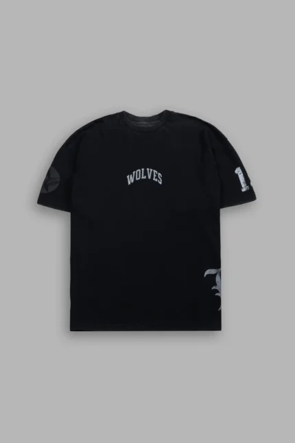 La Ca Frvr Premium Oversized Tee in Black