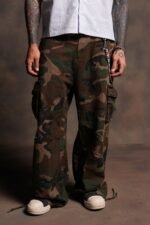 Wolf Chopper Duke Cargo Pants in Woodland Camo