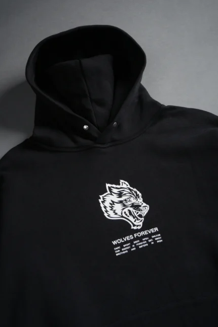 Wolves Have Your Back "Pierce" Hoodie in Black