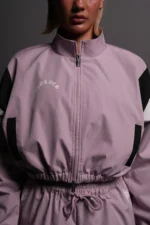 Death Becomes Her Nadia Track Jacket in Purple Smoke/Black/White - Image 2