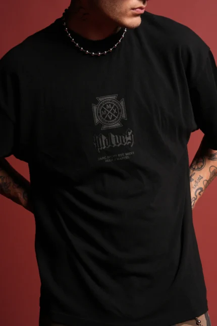 Hulk Clash Side-By-Side Series Premium Oversized Tee in Black
