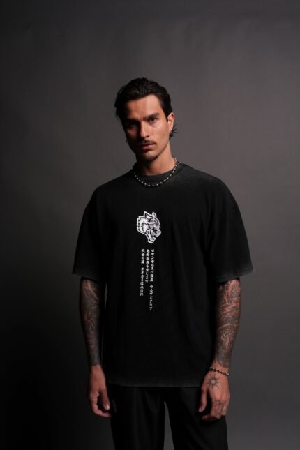 Always Watching "Premium" Oversized Tee in Black