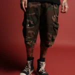 Little Webs Duke Cargo Shorts in Woodland Camo