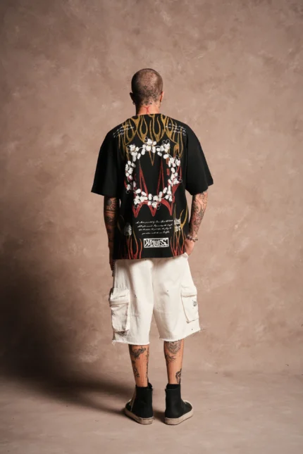 Darc Flash Duke Cargo Shorts in Cream