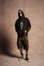 Mickey Forever Pierce Hoodie in Black
