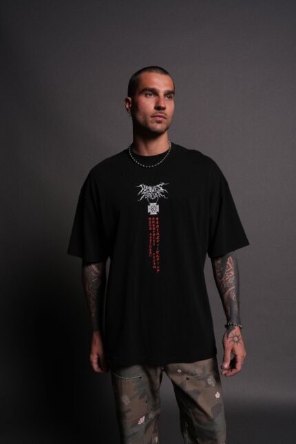 Unbreakable Will "Premium" Oversized Tee in Black