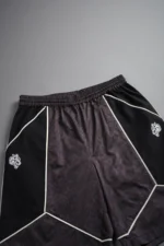 Dual Mens Quinn Track Short in Darc Brown Leopard