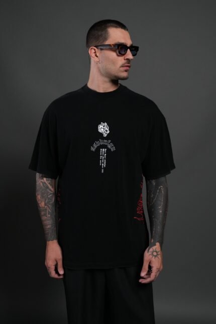 Reaper Tour Premium Oversized Tee in Black