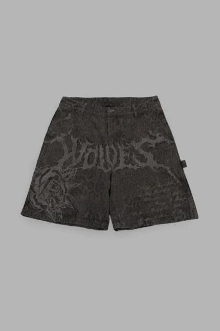 Hesh Rose Carpenter Short in Darc Brown Leopard