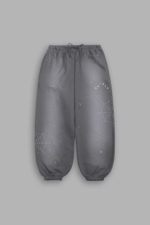 Sashiko Webs Lightweight Lounger Sweat Pants in Slate Gray Sun Fade