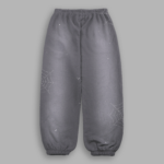 Sashiko Webs Lightweight Lounger Sweat Pants in Slate Gray Sun Fade