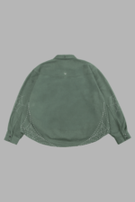 Sashiko Webs Winslow Shirt Jacket in Owen Green - Image 2