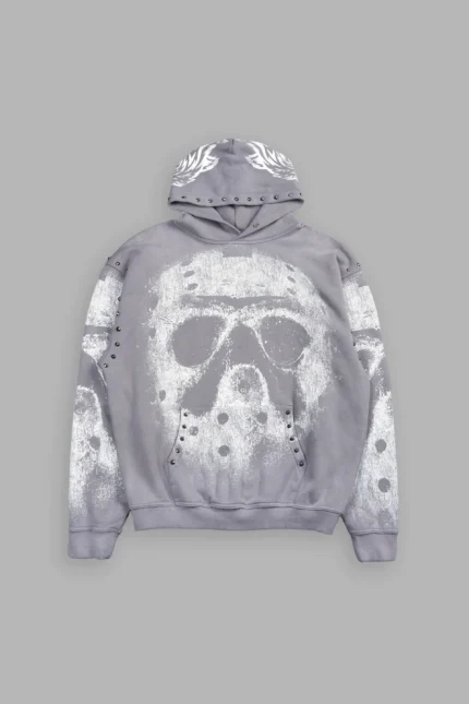 Jason Forever Cornell Hoodie In Dove Gray Drift Wash