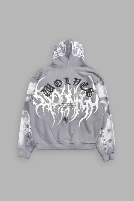 Jason Forever Cornell Hoodie In Dove Gray Drift Wash