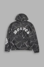 Studded Mantra Pierce Hoodie In Darc Thorns