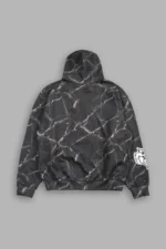 Studded Mantra Pierce Hoodie In Darc Thorns