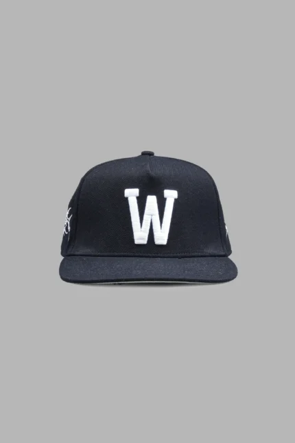 Thorns Fitted 5 Panel Cap In Black