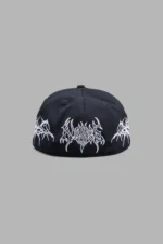 Thorns Fitted 5 Panel Cap In Black