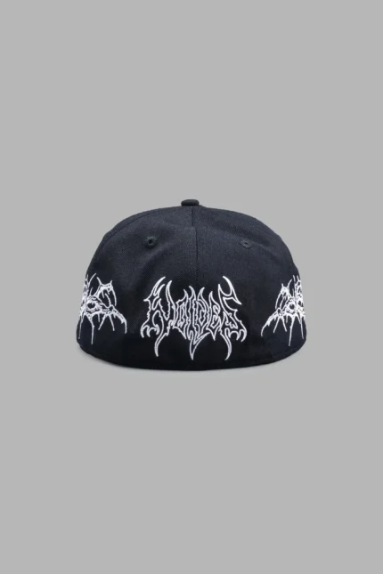 Thorns Fitted 5 Panel Cap In Black