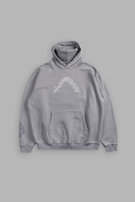 Night Blade Pierce Hoodie In Dove Gray