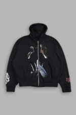 Freddy Vs Jason Chambers Zip Hoodie In Black