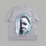 Night Blade Premium Oversized Tee In Dove Gray
