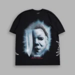 Night Blade Premium Oversized Tee In Black