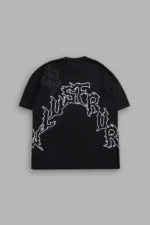 Night Blade Premium Oversized Tee In Black