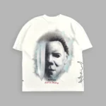 Night Blade Premium Oversized Tee In Cream