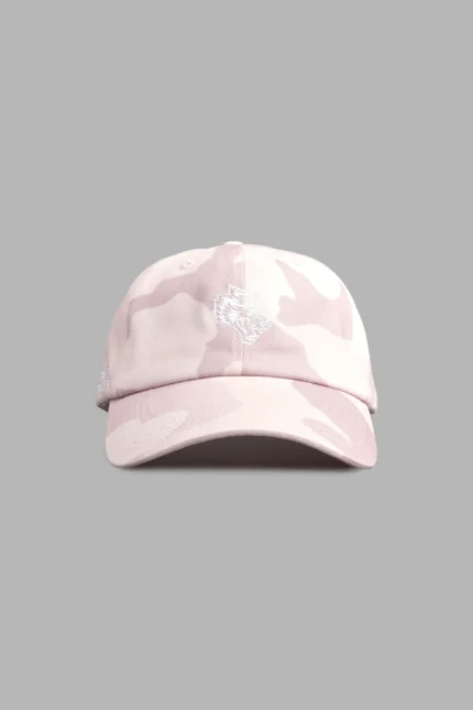 Wolf Head Forever Dad Hat V2 in Blush Vintage Woodland Camo