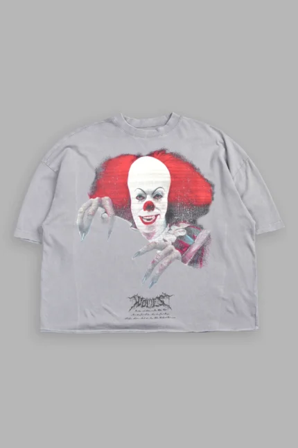 Pennywise Premium Raw Hem Box Cut Tee In Dove Gray