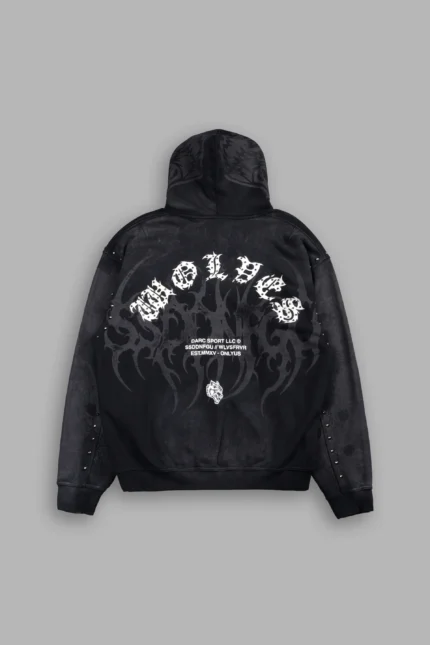 Jason Forever Cornell Hoodie In Black Super Sun Fade
